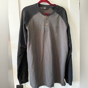 AKWA Classic Long Sleeve Henley. 1/4 Button. Tinner. Safety. XL. Made in…